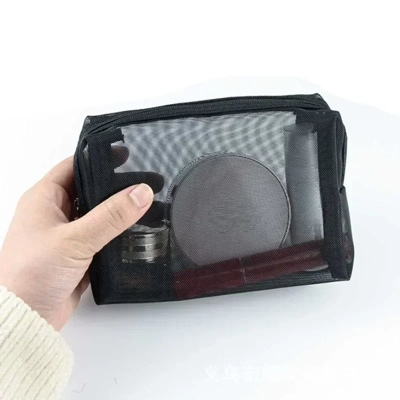 Sac à Cosmétiques en Maille Transparente
