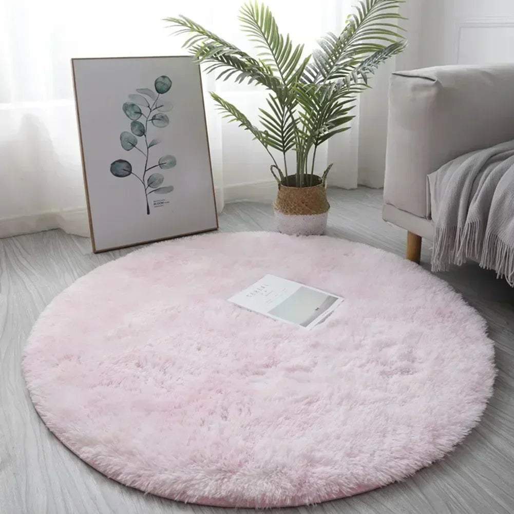 Tapis Rond Shaggy Lea Ultra Doux